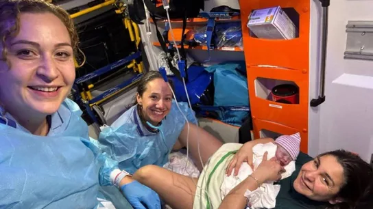 Parto en una ambulancia Parto en una ambulancia