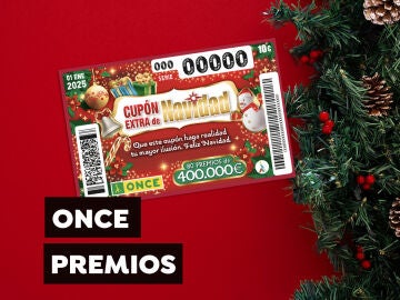 Premios del Cupón Extra de Navidad ONCE 2025