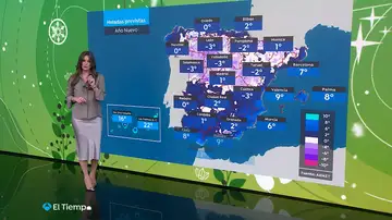 Mapa heladas Nochevieja 2024 Mapa heladas Nochevieja 2024