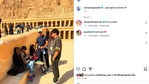 El viaje a Egipto de Nuria Roca y Juan del Val con sus hijos El viaje a Egipto de Nuria Roca y Juan del Val con sus hijos