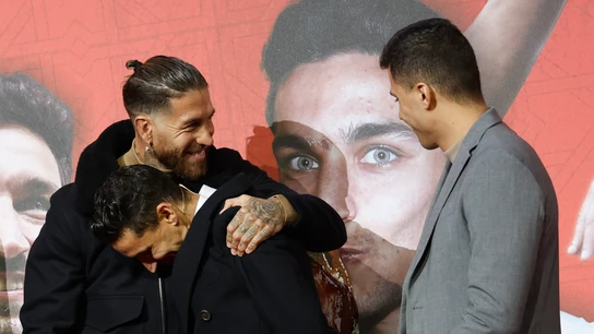 Jesús Navas, Sergio Ramos y Rodri Hernández Jesús Navas, Sergio Ramos y Rodri Hernández