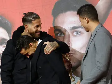 Jesús Navas, Sergio Ramos y Rodri Hernández Jesús Navas, Sergio Ramos y Rodri Hernández