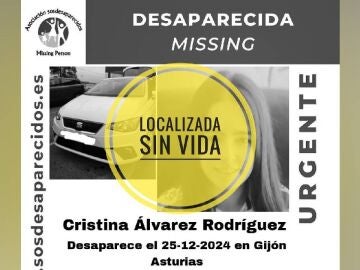Cristina, la joven de Gijón que desapareció el día de Navidad