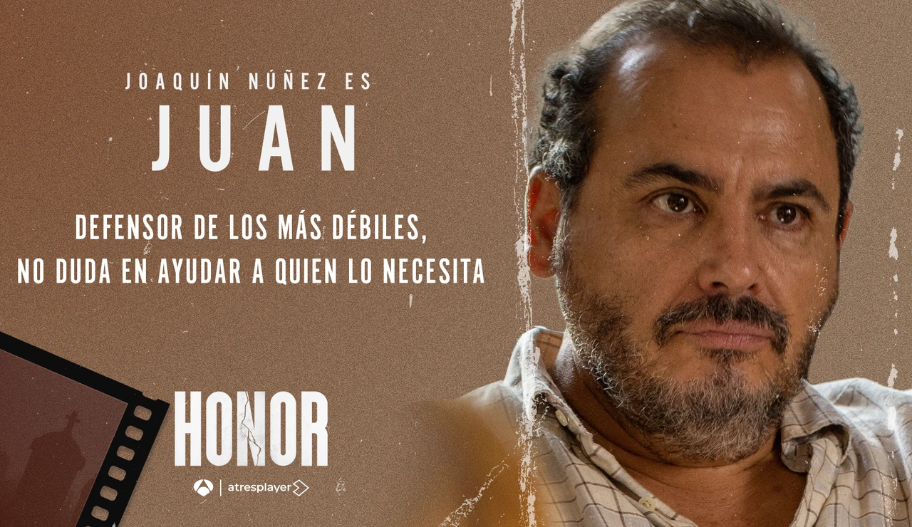 Joaquín Núñez es Juan Ruíz, el mejor amigo del juez Romero en Honor
