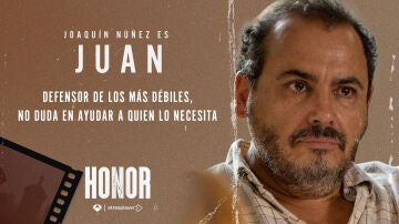 Joaquín Núñez es Juan Ruíz, el mejor amigo del juez Romero en Honor