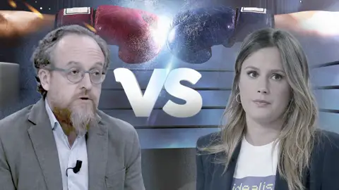 Jon Goitia y Alejandra Jacinto en el 'ring' de Espejo Público Jon Goitia y Alejandra Jacinto en el 'ring' de Espejo Público