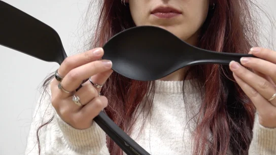 Utensilios de cocina de plástico negro Utensilios de cocina de plástico negro