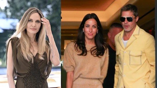 Angelina Jolie, Ines de Ramon y Brad Pitt Angelina Jolie, Ines de Ramon y Brad Pitt