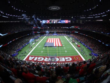 El Caesars Superdome durante la Sugar Bowl