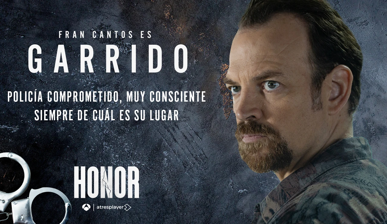 Fran Cantos es el Subinspector Garrido y compañero de Verónica en Honor