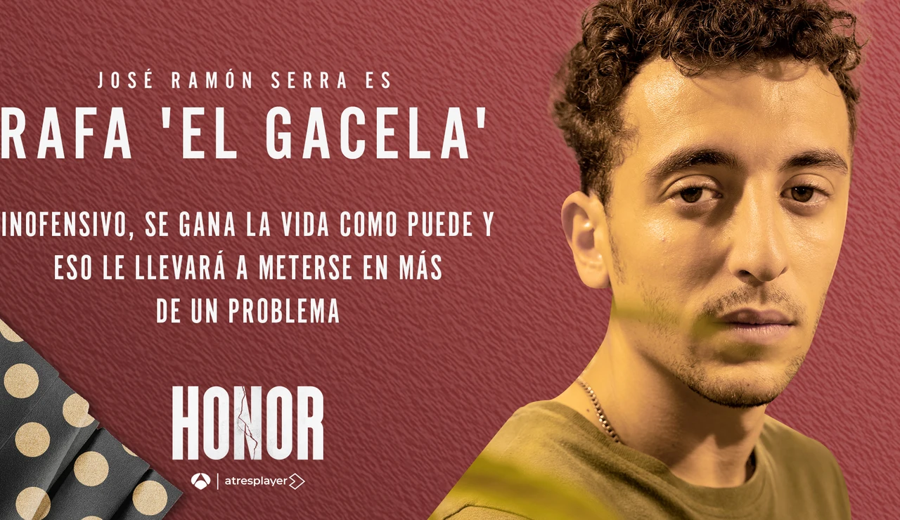 José Ramón Serra es Rafa 'El Gacela', un joven que trabaja para los Carrasco en Honor