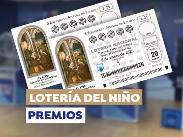 Todos los premios de la Lotería del Niño 2025