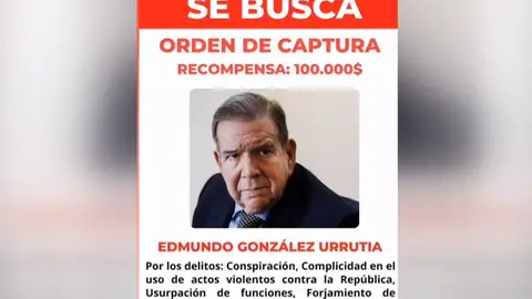 El cartel que hacer Venezuela sobre Edmundo González El cartel que hacer Venezuela sobre Edmundo González