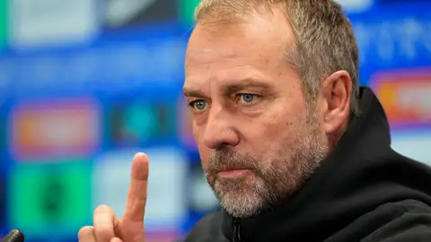 Hansi Flick en rueda de prensa Hansi Flick en rueda de prensa