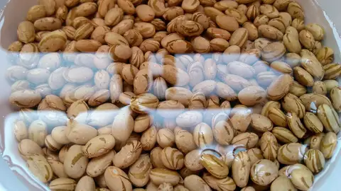 Alubias en remojo Alubias en remojo