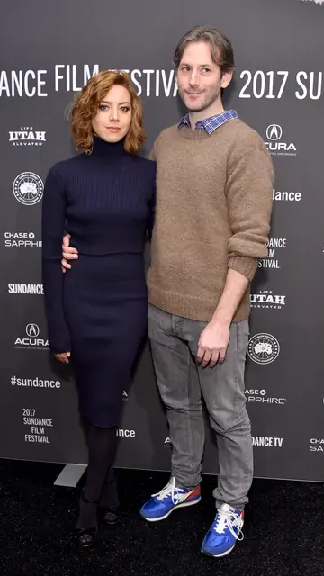 Aubrey Plaza y su marido Jeff Baena Aubrey Plaza y su marido Jeff Baena