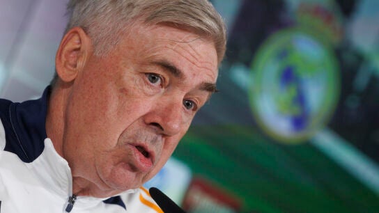 Carlo Ancelotti en rueda de prensa