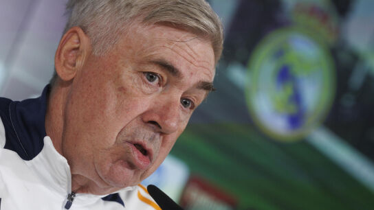 Carlo Ancelotti en rueda de prensa Carlo Ancelotti en rueda de prensa
