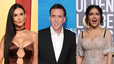 Demi Moore, Nicolas Cage y Salma Hayek Demi Moore, Nicolas Cage y Salma Hayek