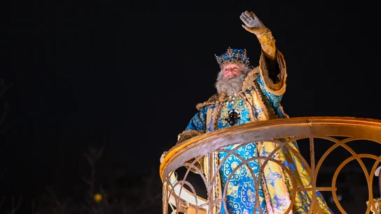 Cabalgata de los Reyes Magos por el centro de la ciudad de Madrid. Cabalgata Reyes Magos en Madrid