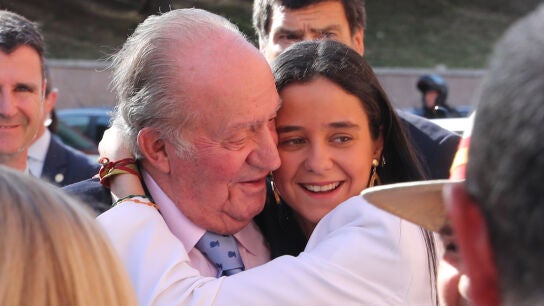 Victoria Federica junto a su abuelo, Juan Carlos I
