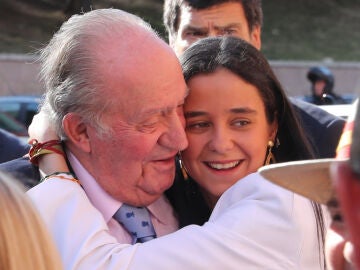 Victoria Federica junto a su abuelo, Juan Carlos I