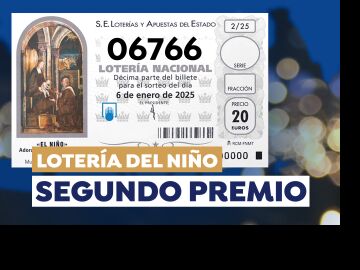 Segundo premio de la Lotería del Niño 2025