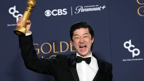 Tadanobu Asano de Shogun en los Globos de Oro Tadanobu Asano de Shogun en los Globos de Oro