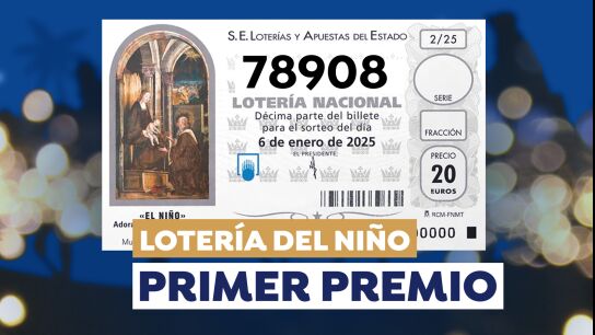 Primer premio de la Loter&iacute;a del Ni&ntilde;o 2025
