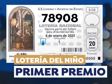 Primer premio de la Lotería del Niño 2025