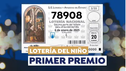 Primer premio de la Lotería del Niño 2025 Primer premio de la Lotería del Niño 2025