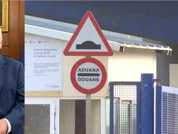 Juan José Imbroda, presidente Melilla, aduana Juan José Imbroda, presidente Melilla, aduana