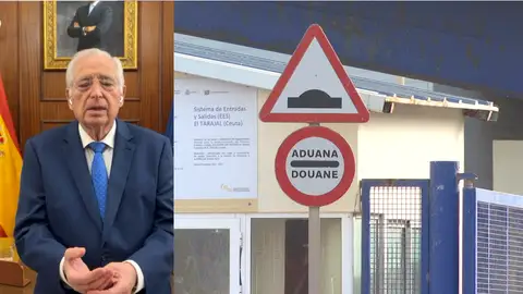 Juan José Imbroda, presidente Melilla, aduana Juan José Imbroda, presidente Melilla, aduana