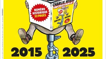 Portada aniversario atentado yihadista revista Charlie Hebdo 