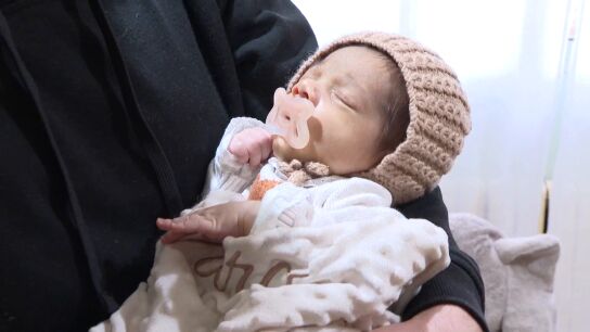 El primer beb&eacute; nacido en A Lama en 20 a&ntilde;os
