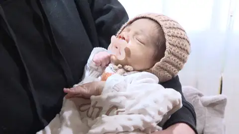 El primer bebé nacido en A Lama en 20 años El primer bebé nacido en A Lama en 20 años