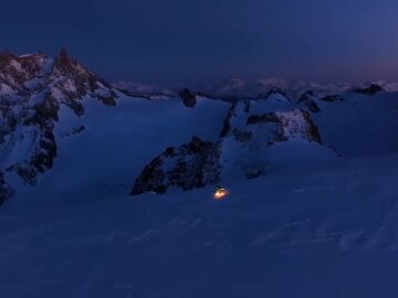 Leo Slemett y su increíble descenso nocturno en el Mont Blanc