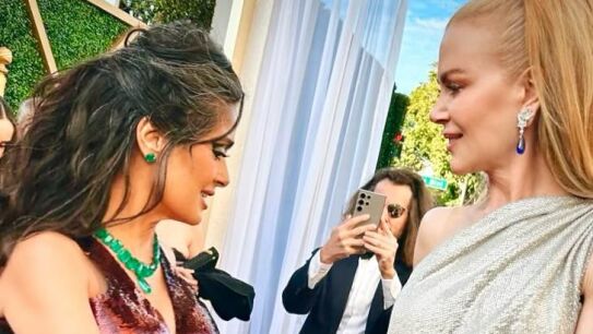 Salma Hayek y Nicole Kidman se reencuentran en los Globos de Oro