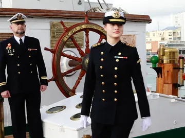 Leonor esta tarde en Elcano Leonor esta tarde en Elcano