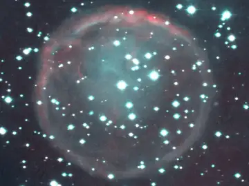 Imagen de la nebulosa planetaria WeSb1 Imagen de la nebulosa planetaria WeSb1