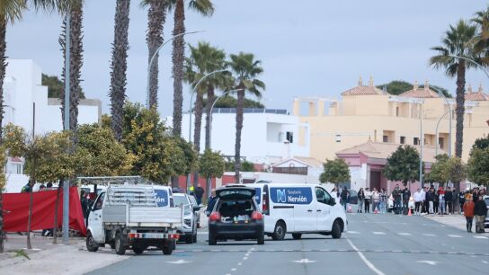 Imagen del lugar del apu&ntilde;alamiento en Gerena, Sevilla