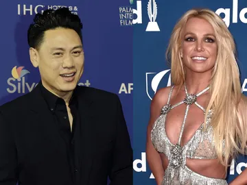 Jon M. Chu y Britney Spears Jon M. Chu y Britney Spears