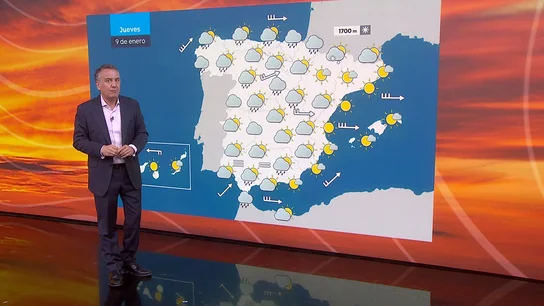 Roberto Brasero y el tiempo del jueves 9 de enero Roberto Brasero y el tiempo del jueves 9 de enero