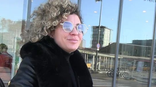 Sheila Casas atiende a Europa Press Sheila Casas atiende a Europa Press