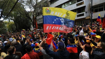 Imagen de las manifestaciones a favor de Edmundo González.