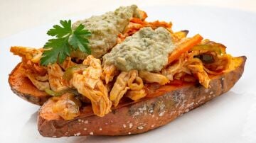 Una receta saludable con ingredientes 100% naturales: boniato con pollo y verduras, de Karlos Arguiñano