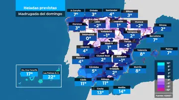 Heladas del domingo 12 de enero de 2025 Heladas del domingo 12 de enero de 2025