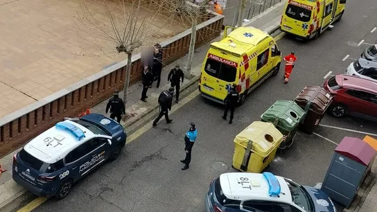 Imagen de la escena del crimen. Imagen de la escena del crimen.