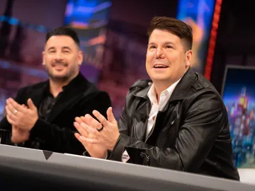 Andy y Lucas en el plató de El Hormiguero Andy y Lucas en el plató de El Hormiguero