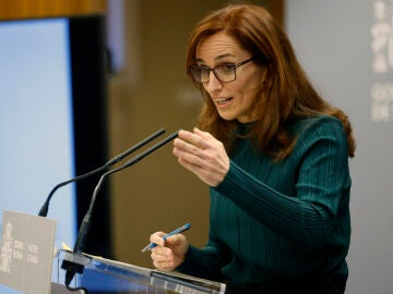 La ministra de Sanidad, Mónica García